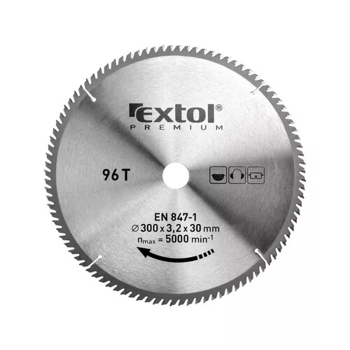 Kotouč pilový s sk plátky, o 300x3,0x30mm, 96t EXTOL PREMIUM 8803248