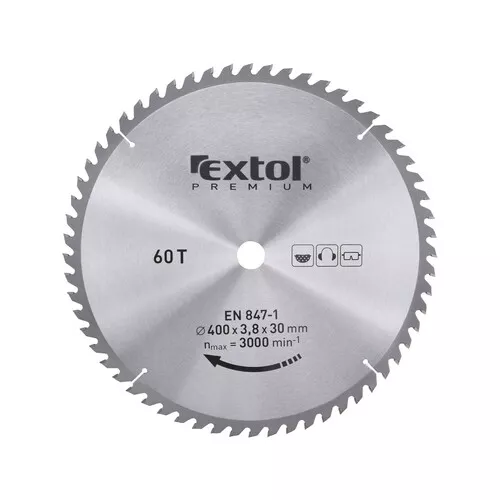 Kotouč pilový s sk plátky, o 400x3,6x30mm, 60t EXTOL PREMIUM 8803257