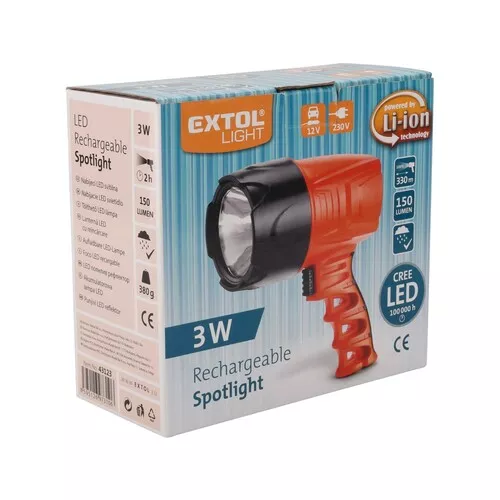 Svítilna 150lm cree led, nabíjecí EXTOL LIGHT 43123