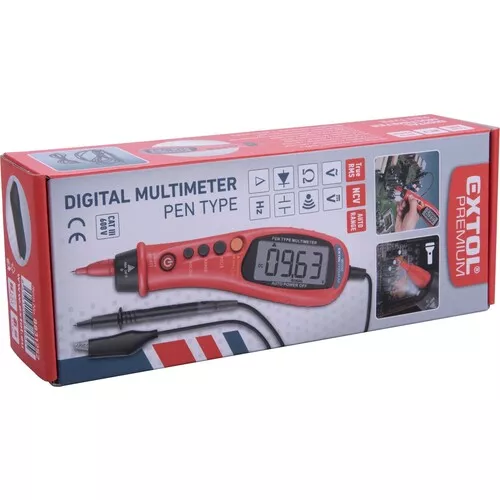 Multimetr digitální, tužka, true rms, automatická volba rozsahů EXTOL PREMIUM 8831252