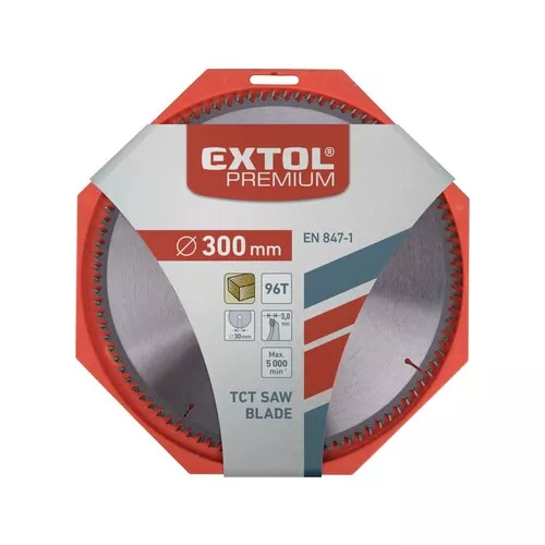 Kotouč pilový s sk plátky, o 300x3,0x30mm, 96t EXTOL PREMIUM 8803248