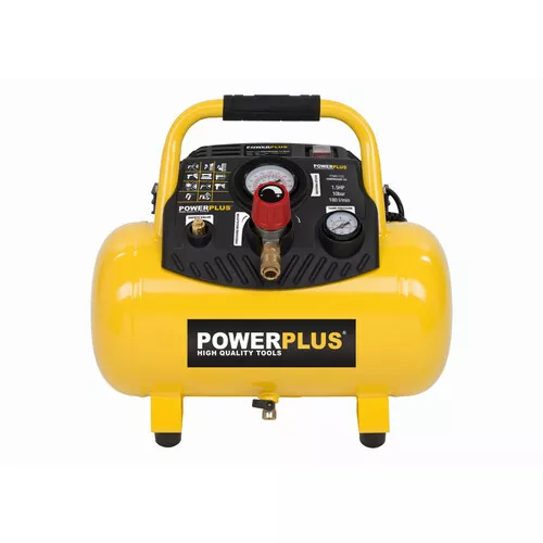 Kompresor 1100W 12L 10bar bezolejový Powerplus POWX1723