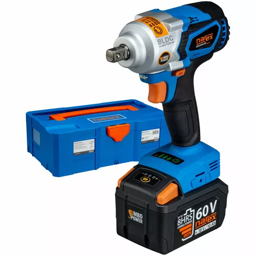 Narex ASR 610-3SB - 60V BRUSHLESS JUMBO POWER bezuhlíkový rázový utahovák s regulací výkonu pro AUTOMOTIVE (T-LOC)