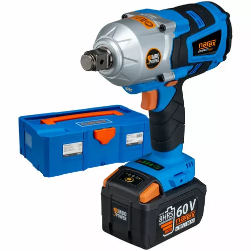 Narex ASR 610-3HTB - 60V BRUSHLESS JUMBO POWER bezuhlíkový rázový utahovák s regulací výkonu pro nejnáročnější použití (T-LOC)