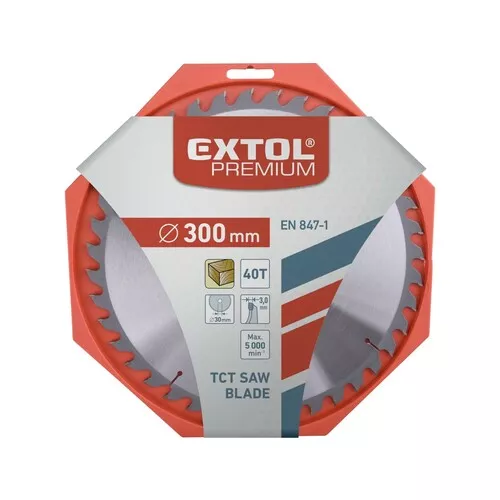 Kotouč pilový s sk plátky, o 300x3,0x30mm, 40t EXTOL PREMIUM 8803246