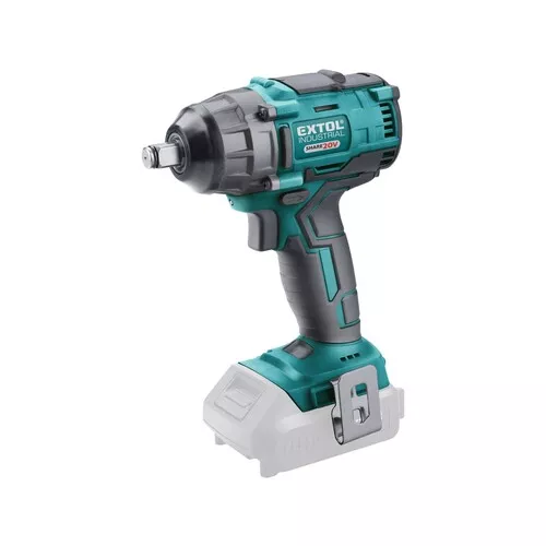 Utahovák rázový 1/2" aku share20v, 250nm, brushless, 20v li-ion, bez baterie a nabíječky EXTOL INDUSTRIAL 8791811