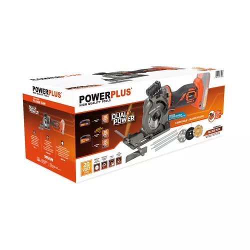 Aku mini ponorná pila 20V 89mm (bez AKU) Powerplus POWDP25400