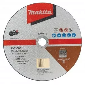 Makita E-03006 kotouč řezný nerez 230x2.0x22.23mm