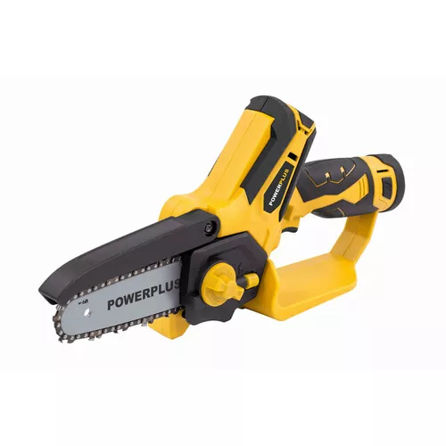 AKU jednoruční řetězová pila 12V LI-ION 100mm 2bat Powerplus POWXG1045
