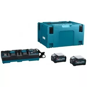 Makita 191U00-8 sada Li-ion XGT 40V 2ks BL4040+1ks DC40RB+1ksMakpac