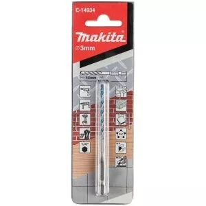 Makita E-14934 vrták pro multimateriál TCT stopka šestihran 1/4´´ 3x90mm