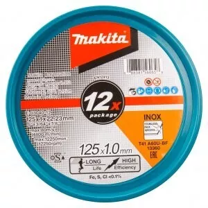 Makita E-03040-12 kotouč řezný nerez 125x1.0x22.23mm A60U, 12ks