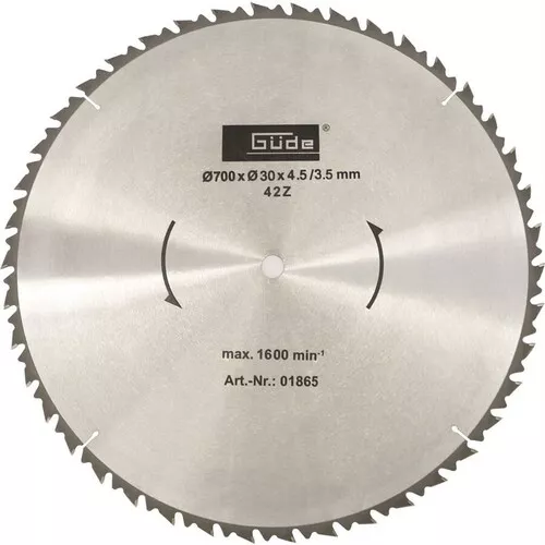 Pilový kotouč na dřevo HM 700x30x4,2 - 42Z Güde 1865