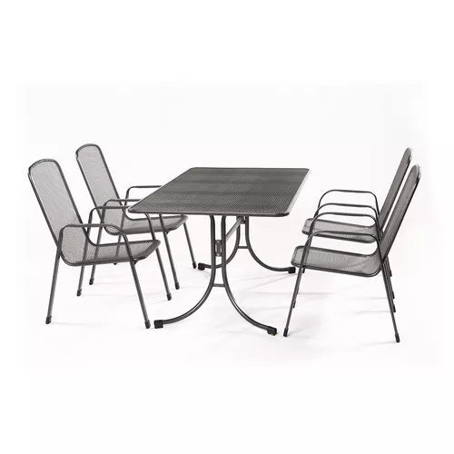MWH Bani 4+ sestava nábytku z tahokovu (4x židle Savoy Basic, 1x stůl Universal 145)