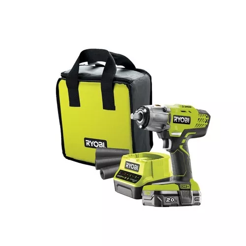 Ryobi R18iW3-120S aku rázový utahovák + 2Ah baterie + nabíječka ONE+