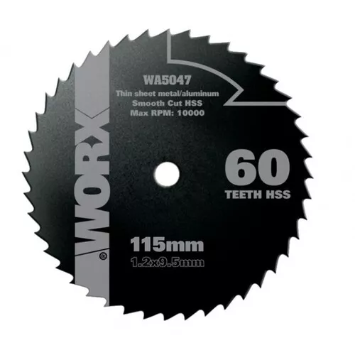 Worx orange WA5047 - Kotouč na dřevo/kov 115 x 9,5 pro WU427, Worxsaw XL