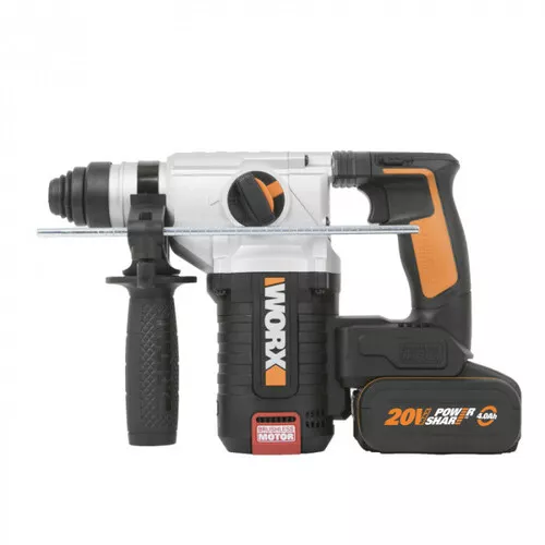 Worx orange WX380 - Aku vrtací kladivo 20V, 2x4.0Ah - Powershare