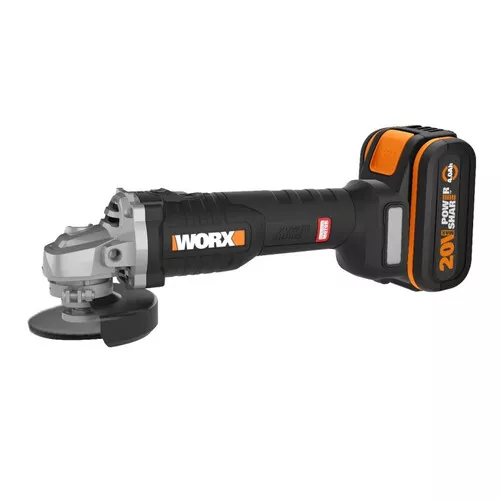 Worx orange WX812 - Aku úhlová bruska 20V, 1x4.0Ah - Powershare