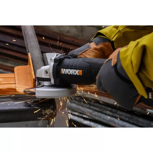 Worx orange WX812 - Aku úhlová bruska 20V, 1x4.0Ah - Powershare