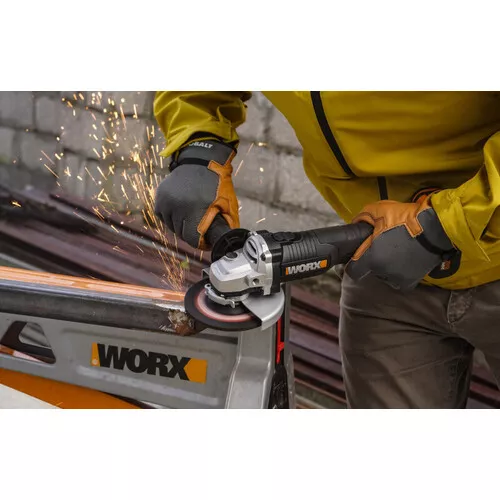 Worx orange WX812 - Aku úhlová bruska 20V, 1x4.0Ah - Powershare