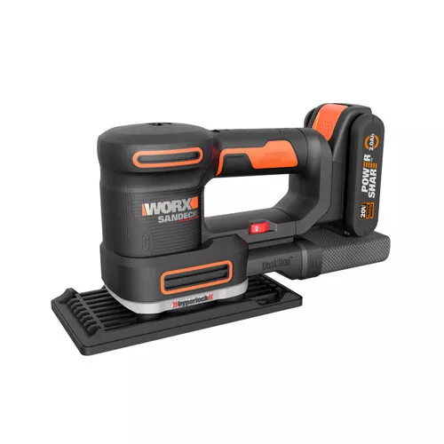 Worx orange WX820 - Aku multifunkční bruska 5v1 20V, 1x2.0Ah - Powershare