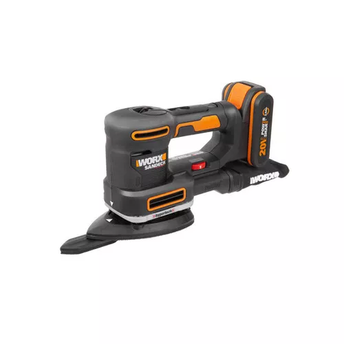 Worx orange WX820 - Aku multifunkční bruska 5v1 20V, 1x2.0Ah - Powershare