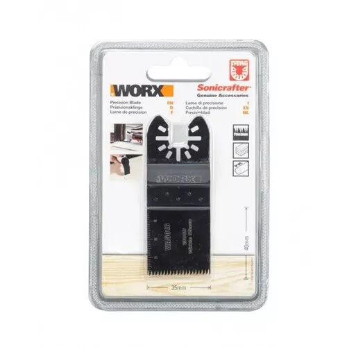 Worx orange WA5016 - Pilový list (dřevo/precizní řez), 35 mm, 1 ks, sonicrafter
