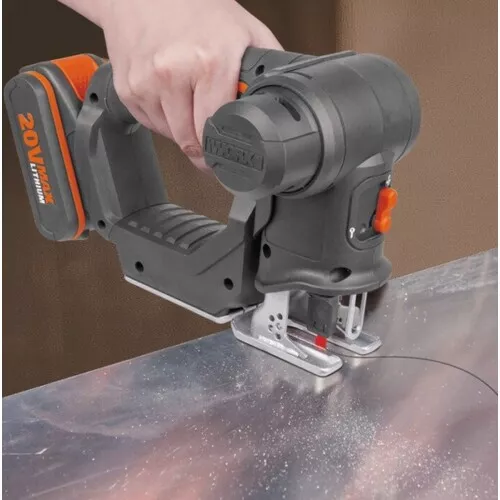 Worx WX550.9 - Aku dvojkombinace - ocaska + přímočará pila - bez akumulátoru
