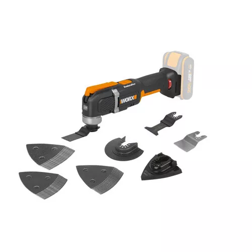 Worx WX696.9 - Aku multifunkční oscilační bruska 20V Sonicrafter - bez akumulátoru - Powershare