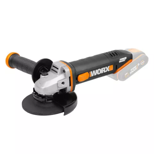 Worx orange WX803.9 - Aku úhlová bruska 20V, 125mm - bez akumulátoru - Powershare