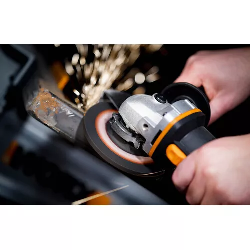 Worx orange WX803.9 - Aku úhlová bruska 20V, 125mm - bez akumulátoru - Powershare