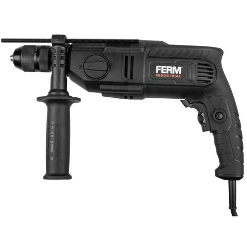 Ferm PDM1061P_K - Elektrická vrtačka s příklepem 1100W ⌀13  rychloupínací sklíčidlo
