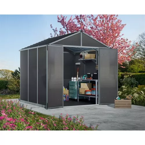 Palram - Canopia Rubicon 8' x 8' antracit heavy duty prostorný zahradní domek