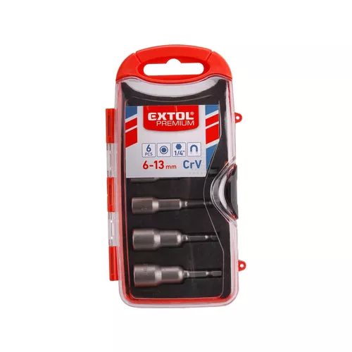 Klíče nástrčné do vrtačky, sada 6ks EXTOL PREMIUM 8819630
