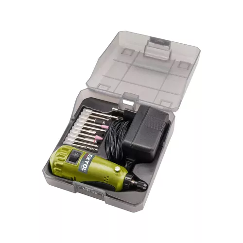 Mini vrtačka/bruska s transformátorem v kufříku EXTOL CRAFT 404121