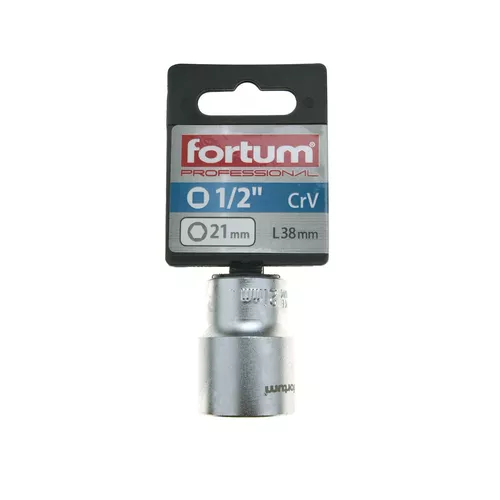 Hlavice nástrčná 1/2', 21mm, l 38mm FORTUM 4700421