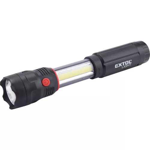 Svítilna 100lm cree + 150lm cob s magnetem, cree 3w xpe led, 3w cob EXTOL LIGHT 43117