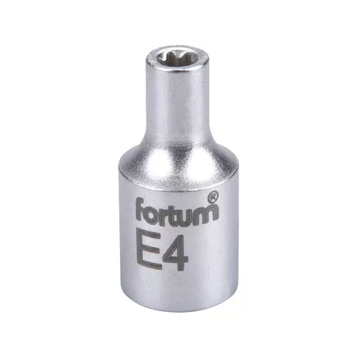 Hlavice nástrčná vnitřní torx 1/4", e 4, l 25mm FORTUM 4701704