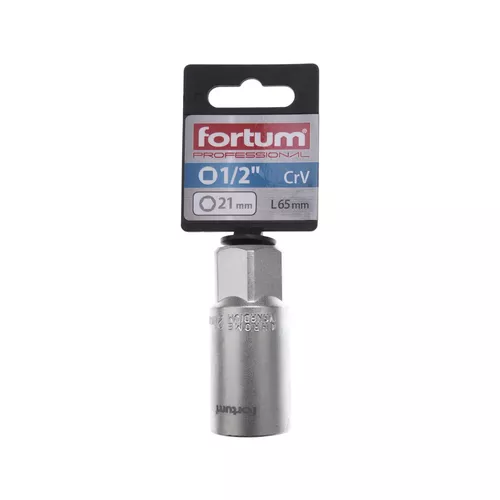 Hlavice nástrčná na zapalov. svíčky 1/2', 21mm, l 65mm, magnet FORTUM 4700904