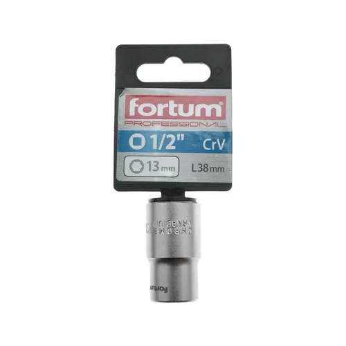 Hlavice nástrčná 1/2", 13mm, l 38mm FORTUM 4700413