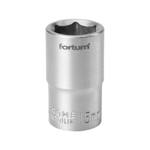 Hlavice nástrčná 1/2", 15mm, l 38mm FORTUM 4700415