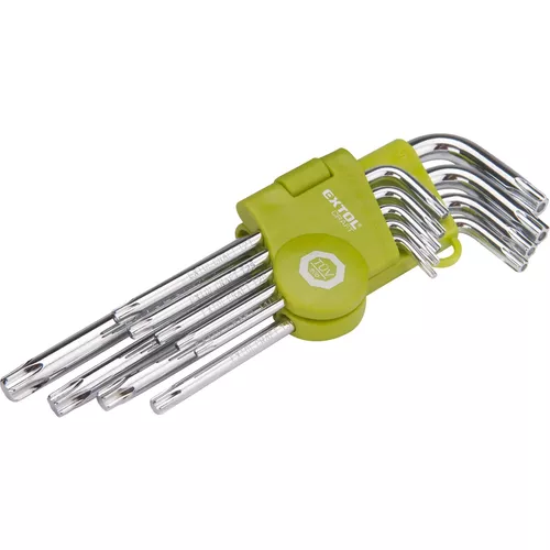 L-klíče torx, sada 9ks, t 10-50 EXTOL CRAFT 66011