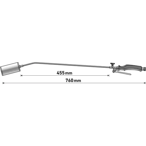 Hořák nahřívací na propan-butan, průměr 60mm, délka 760mm EXTOL PREMIUM 8848110