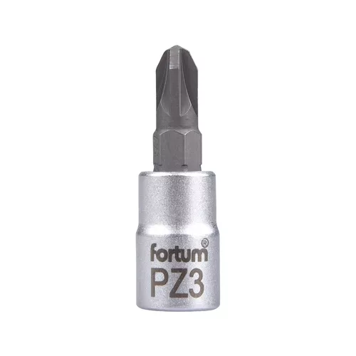 Hlavice zástrčná 1/4" hrot pozidriv, pz 3, l 37mm FORTUM 4701823