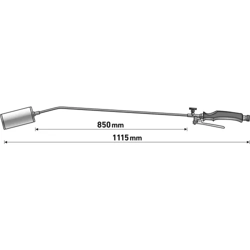 Hořák nahřívací na propan-butan, průměr 60mm, délka 1115mm EXTOL PREMIUM 8848112