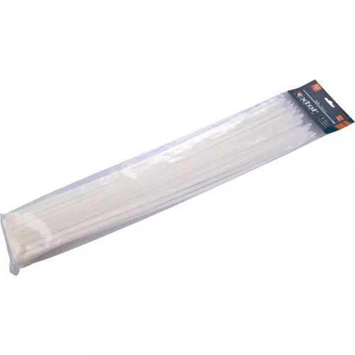 Pásky stahovací na kabely bílé, 540x7,6mm, 50ks, nylon pa66 EXTOL PREMIUM 8856122