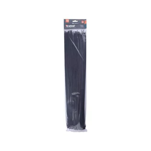 Pásky stahovací na kabely černé, 500x4,8mm, 100ks, nylon pa66 EXTOL PREMIUM 8856168