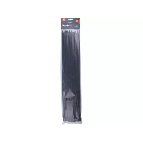 Pásky stahovací na kabely černé, 540x7,6mm, 50ks, nylon pa66 EXTOL PREMIUM 8856172