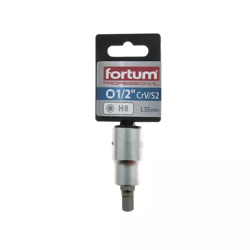 Hlavice zástrčná 1/2" imbus, h 8, l 55mm FORTUM 4700608