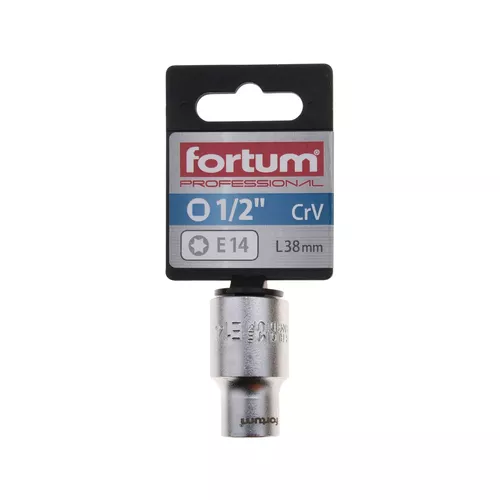 Hlavice nástrčná vnitřní torx 1/2", e 14, l 38mm FORTUM 4700702